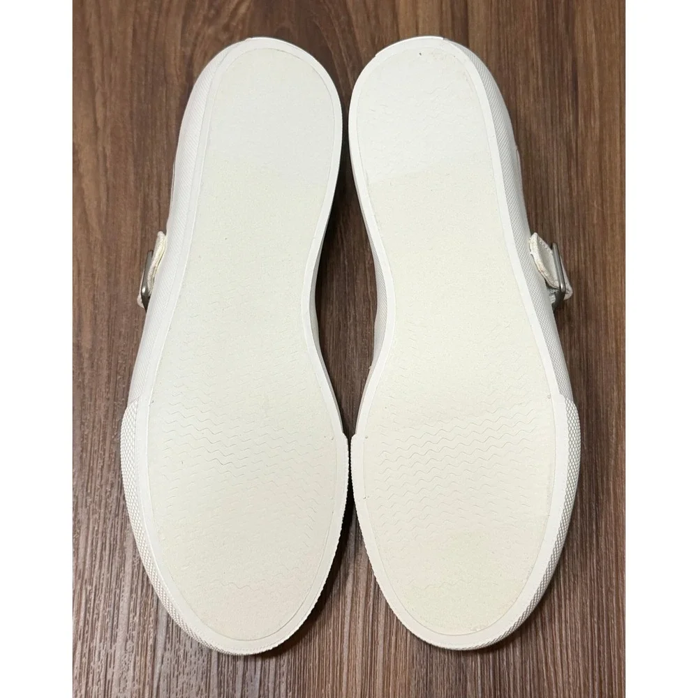 Sperry Top-Sider MJ Classic CVO White Canvas Mary Jane Shoes Womens Sz 7